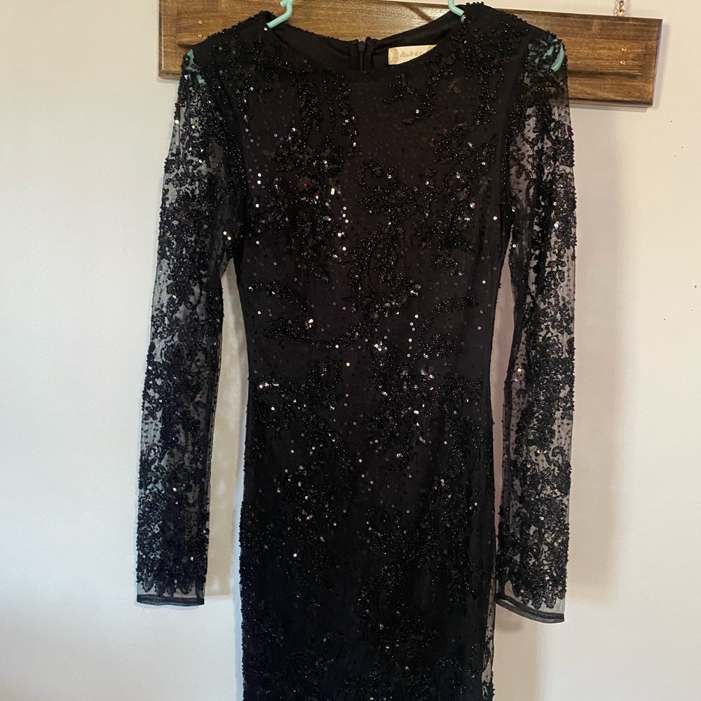 ALTARD STATE NWOT BLACKK SEQUIN DRESS SIZE XS
